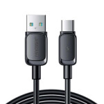 Joyroom S-AC027A14 Nabíjací kábel USB-A (M) - USB-C (M) 3A 1.2m čierna (S-AC027A14 1.2m-Bl)