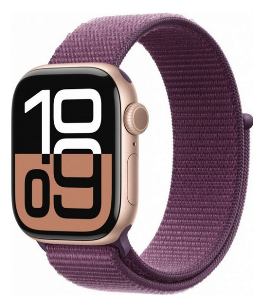 Apple Watch 10 GPS + Cellular 42mm Rose Gold Alu Sport Loop fialovy