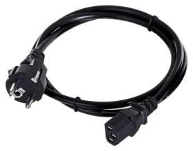 Savio CL-138 čierna / Napájací kábel / IEC C13 (M) - Type E (F) / 1,2 m (CL-89)