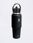 Hydro Flask Wide Mouth Travel Bottle with Flex Straw Cap (946 ml) Black