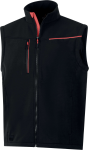 Bunda 2 V 1 Delta Plus softshell SOCCIA Farba: Čierna/ Červená, Veľkosť: M (SOCCINOTM)