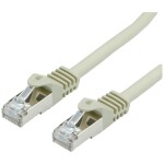 Value 21.99.0855 RJ45 sieťové káble, prepojovacie káble CAT 6a (surový kábel CAT 7) S/FTP 5.00 m sivá dvojžilový tienený 1 ks; 21.99.0855