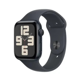 Apple Watch SE (2024) GPS 44mm Temne atramentové hliníkové telo - Temne atramentový športový remienok S/M / 140-190 mm (MXEJ3QC/A)