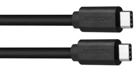 Avacom dátový a nabíjací kábel USB-C - USB-C 40cm čierna / Dátový kábel / USB 3.1 Gen 1 (DCUS-TPCC-P04K)