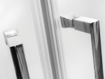 BESCO - Štvrťkruhový sprchovací kút MODERN CHROM 190 - Farba rámu - Chróm / Leštený hliník (ALU), Rozmer A - 90, Rozmer B - 90, Rozmer C - 190, Smer zatvárania - Univerzálne Ľavé / Pravé, Výplň - Fume bezpečnostné sklo - 6 mm (BO290CT