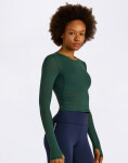 Organic Basics Active Mesh Long Sleeve Tee Deep Forest M