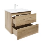 Kúpeľňová skrinka 2 zásuvková s umývadlom SAT B-Way 59x50x45 cm dub mat BWAY260OAKU4B2 BWAY260OAKU4B2