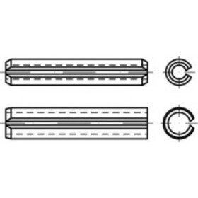 TOOLCRAFT TO-5434371 upínacie kolíky pružinová ocel 50 ks; TO-5434371
