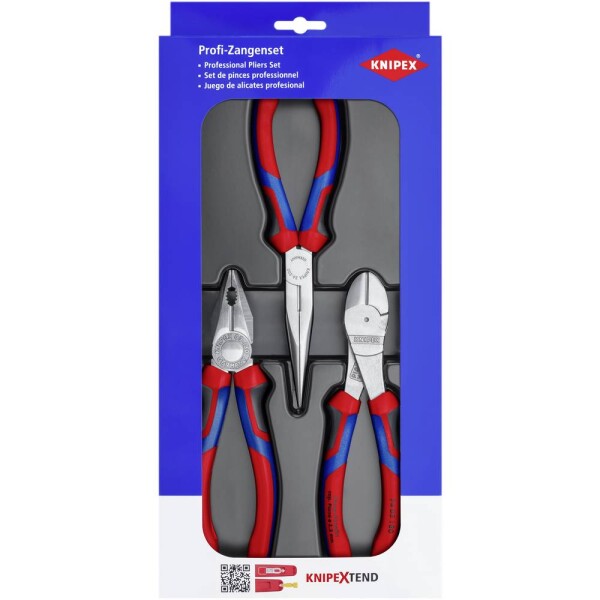 Knipex 00 20 11 V01 súprava klieští dielňa, 3-dielna; 00 20 11 V01