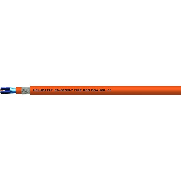 HELU 11015825 nástrojový kábel HELUDATA® EN50288-7 FIRE RES OS 500 3 x 2.5 mm² oranžová 100 m; 11015825