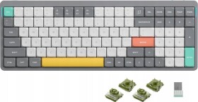 Nuphy - Air96 V2 Wireless Mechanical Keyboard - Bezdrôtová Klawiatura Mechaniczna Slim Lunar Gray Moss