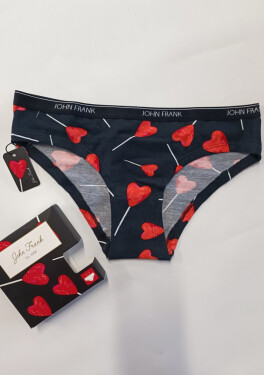 Dámske nohavičky John Frank WJFD-S127-HEART XL černá