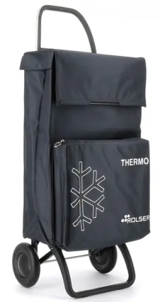 Rolser Termo Fresh MF 2 tmavo šedá / Nákupná taška na kolieskach / 2 kolieska / 46 l / nosnosť 50 kg / termo vrecko 8 l