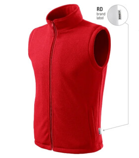 Next fleecová vesta unisex červená 07 (štítok značky) 2XL