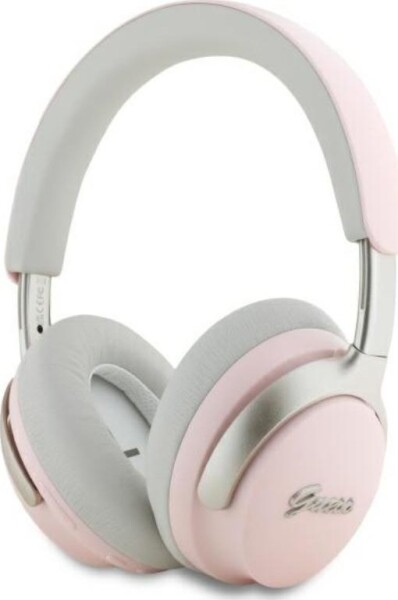 Guess Guess słuchawki nauszne Bluetooth ANC/ENC GUBHC22PSBCSMP Ružový/pink DB Metal Script Logo