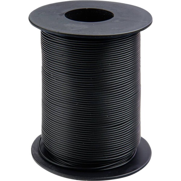 Donau Elektronik 105-1-100 spojovací drôt, 1 x 0.20 mm², čierna, 100 m; 105-1-100