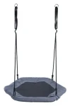 ECOTOYS Šesťhranná hojdačka Čapí hniezdo Šedá (priemer 92 cm)