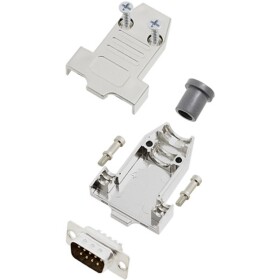 TRU COMPONENTS TCDTNT09MDBPK 7708800 sada D-SUB kolíkové lišty 180 ° Pólov: 9 spájkovaný 1 ks; 7708800