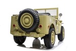 Mamido Mamido Detský elektrický Jeep Willys 24V 4x4 trojmiestny béžový