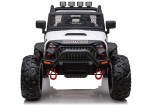 Mamido Elektrické autíčko Jeep Brothers biele 24V 2x200W