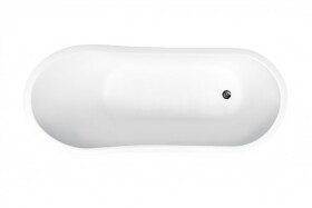 BESCO - Voľne stojaca vaňa GLORIA (PAOLO) - Farebnica - Biela, Rozmer vane - 160 × 70 cm VANPAO16W