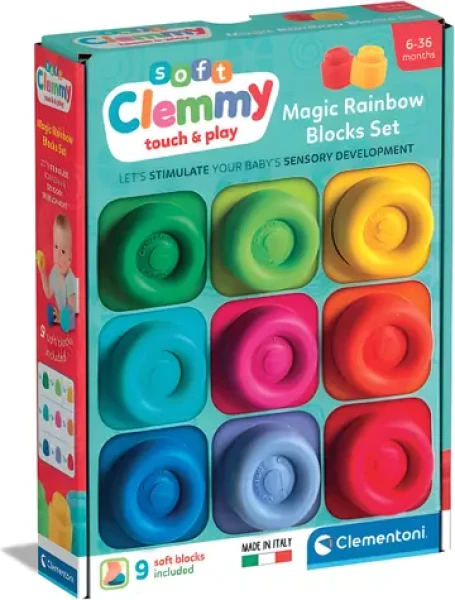 Clementoni Soft Clemmy Sada 9 mäkkých kociek
