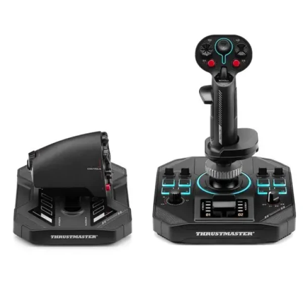 Thrustmaster Sol- R 4 HOTAS / Joystick a plynová páka / 58 tlačidiel / 13 osí / HEART / RGB / pre PC