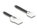 DeLock / Špirálový telefónny kábel / RJ11 - RJ45 / 2 m / čierny (88479)