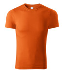 Tričko s farbou unisex oranžová XL