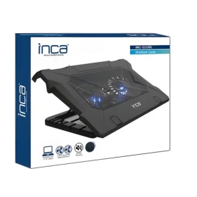 INCA INC-321RX / Chladiaci podstavec pre notebook / 2× ventilátor / LED podsvietenie / 2x USB / do 17 palcov (INC-321RX)