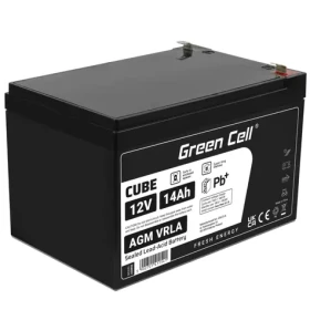 Green Cell VRLA AGM 12V | 4.2A / zabezpečovacia | solárne | protipožiarne systémy (AGM08)