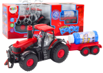 Mamido Traktor s bublifukom a prívesom červený