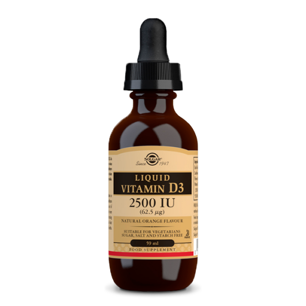 Solgar Vitamin D3 2500 IU, 59 ml