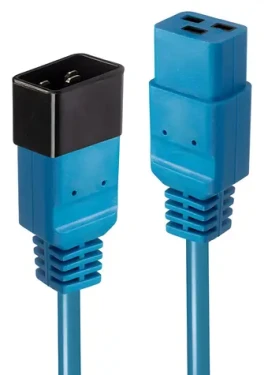 Lindy IEC C19-C20 modrá / Predlžovací kábel / 3 m / 16 A / 250 V (30122)