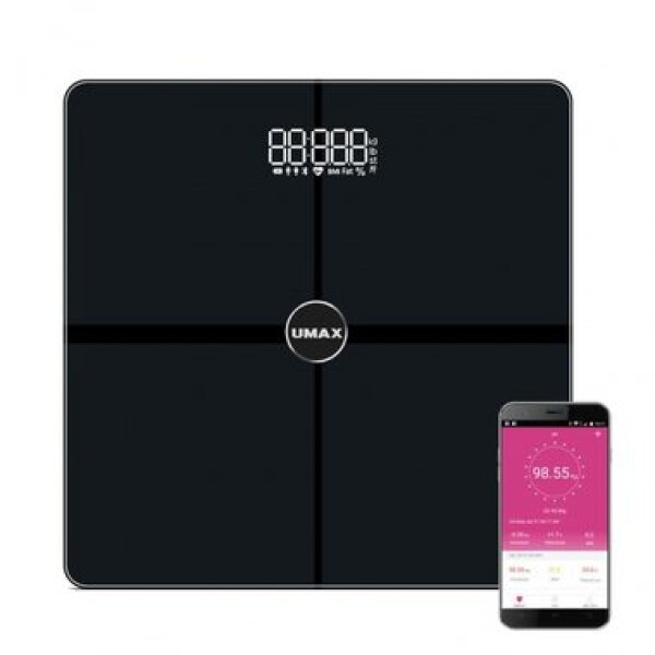 UMAX Smart Scale US30HRC múdra osobná váha /bluetooth/ do 180kg (UB603)