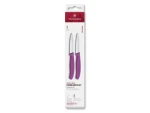 VICTORINOX Swiss Classic Kuchynský nôž 8 cm set 2 ks fialová / rovné a vrúbkované ostrie (6.7695.2C1)