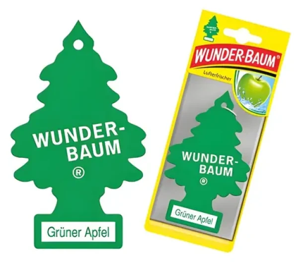 Wunder-Baum Osviežovač vzduchu do auta Apple / Osviežovač vzduchu do auta / Stromček (7612720201914)