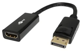 Goobay DisplayPort - HDMI adaptér čierna / Adaptérový kábel / 8K / 60 Hz / 10 cm (75270)