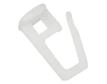 Háčik na záves ku kolajničke biely, plastová, sada (30 ks)%