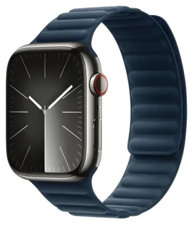 Devia Deluxe Magnetic Fiber Sea Blue / Remienok / Apple Watch 44/45/46 mm / magnetický (6942297104631)