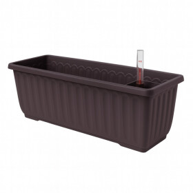 Plastia Samozavlažovací truhlík Siesta LUX čokoláda 60 cm