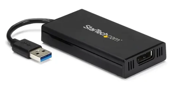 StarTech USB 3.0 na DisplayPort / Adaptér / 4K UHD / DisplayLink DL-5500 / čierna (USB32DP4K)