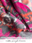 Dámsky župan LGD 782 B23 Grey-pink-red - Kľúč XL šedo-růžová