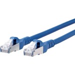 Metz Connect 1308452044-E RJ45 sieťové káble, prepojovacie káble CAT 6A S/FTP 2.00 m modrá s ochranou 1 ks; 1308452044-E