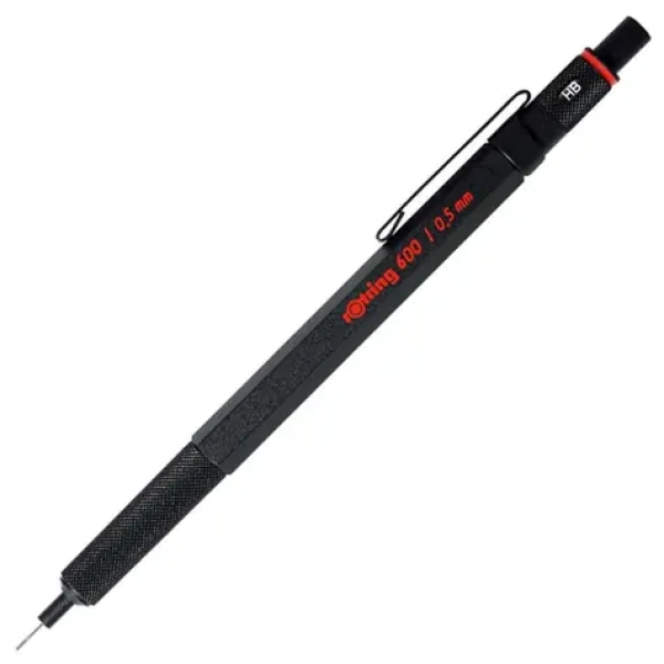 Rotring 600 0.5 mm čierna / Mikrotužka / Celokovové / šesťboké (1904443)