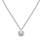 Trussardi Trblietavý oceľový náhrdelník pre ženy T-Round TJAYF06