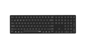 Rapoo E8020M Multi-mode čierna / Bezdrôtová klávesnica / 2.4 GHz / BT 3.0 a 5.0 / ultra-tenká / 2x AAA batérie (6940056123510)