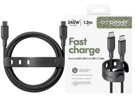PanzerGlass empower 240W USB-C to USB-C USB 2.0 1.2M čierna (198258)