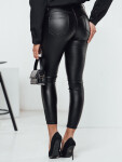 Dámske nohavice z voskovanej kože WAXSTEP black FashionStreet UY2318 s29