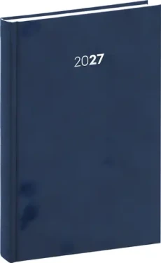 NOTIQUE Denný diár Balakon 2027 tmavo modrý / 15 × 21 cm